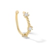 Thumbnail Image 0 of 10K Solid Gold CZ and Bead Nose Hoop - 20G 5/16"