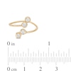 Thumbnail Image 1 of Cubic Zirconia Wrap Toe Ring in 10K Gold Tube