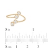 Thumbnail Image 2 of Cubic Zirconia Wrap Toe Ring in 10K Gold Tube