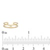 Cubic Zirconia Open Shank Toe Ring in 10K Gold