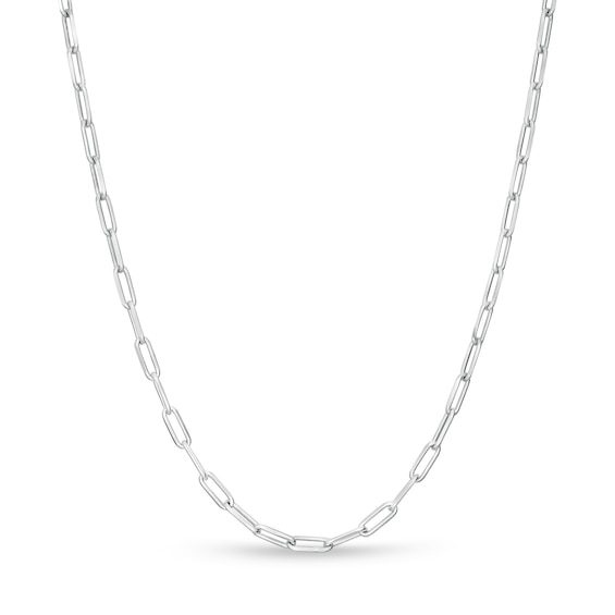 Sterling Silver Paper Clip Cable Chain - 18"
