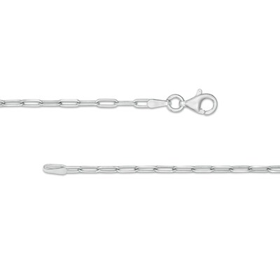 Sterling Silver Paper Clip Cable Chain - 18"