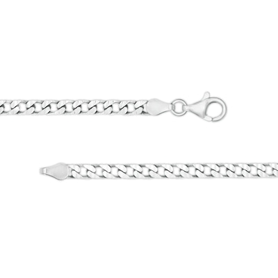 120 Gauge Curb Chain Necklace in Solid Sterling Silver - 20"