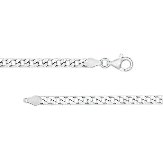 120 Gauge Curb Chain Necklace in Solid Sterling Silver - 20"