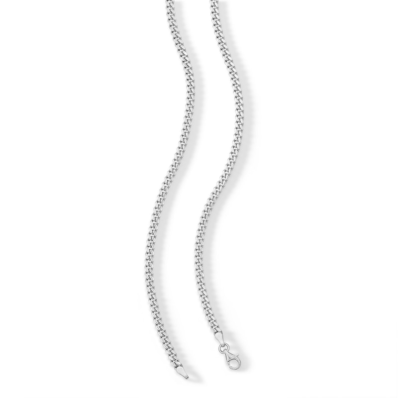 Main Image 3 of Sterling Silver Cuban Curb Chain - 20"
