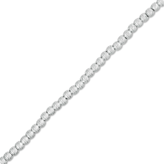 Solid Bead Chain Bracelet in Sterling Silver - 7.5"