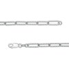 Thumbnail Image 2 of 100 Gauge Diamond-Cut Paper Clip Chain Necklace in Sterling Silver - 20"