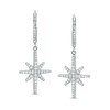 Thumbnail Image 0 of Cubic Zirconia Star Drop Earrings in Sterling Silver