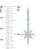 Thumbnail Image 3 of Cubic Zirconia Star Drop Earrings in Sterling Silver
