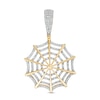 Thumbnail Image 1 of 1/4 CT. T.W. Diamond Spiderweb Necklace Charm in 10K Gold