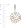 Thumbnail Image 2 of 1/4 CT. T.W. Diamond Spiderweb Necklace Charm in 10K Gold