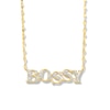 Thumbnail Image 0 of 1/20 CT. T.W. Diamond "BOSSY" Necklace in 10K Gold