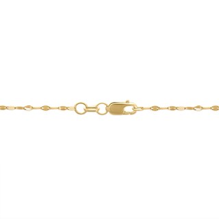 10K Solid Gold 1/20 CT. T.W. Diamond "BOSSY" Pendant - 18"
