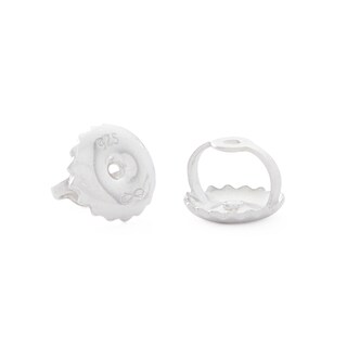 Sterling Silver 1/4 CT. T.W. Diamond Tiered Square Studs