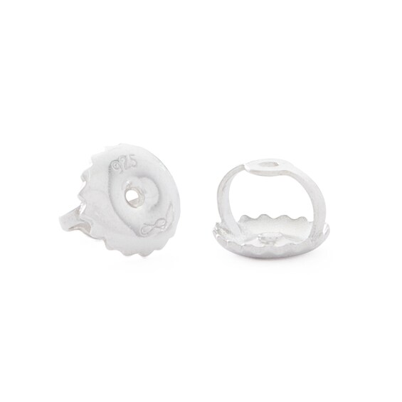 Sterling Silver 1/4 CT. T.W. Diamond Tiered Square Studs