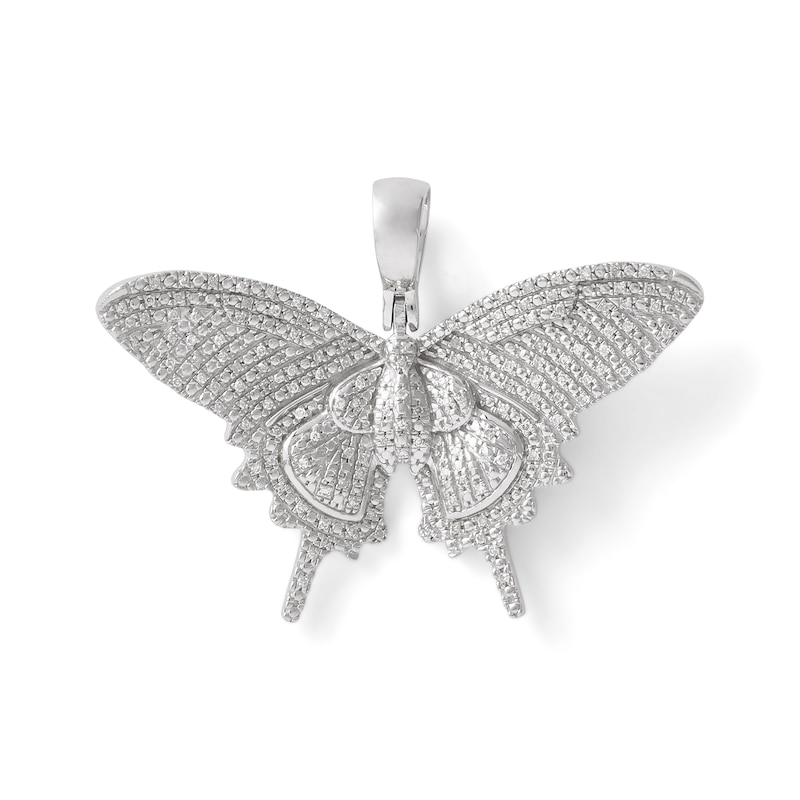Pristine Butterfly Pendant in 14K Rose Gold with Diamonds