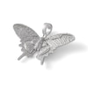 Thumbnail Image 1 of 1/5 CT. T.W. Diamond Butterfly Necklace Charm in Sterling Silver