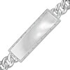 Thumbnail Image 1 of 1/5 CT. T.W. Diamond Edge ID Bracelet in Sterling Silver - 8.5"