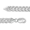 Thumbnail Image 2 of 1/5 CT. T.W. Diamond Edge ID Bracelet in Sterling Silver - 8.5"