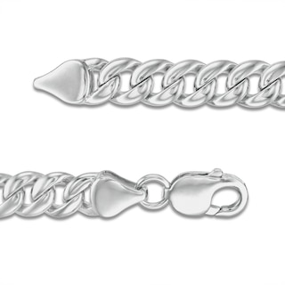 1/5 CT. T.W. Diamond Edge ID Bracelet in Sterling Silver - 8.5"