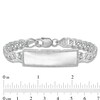 Thumbnail Image 3 of 1/5 CT. T.W. Diamond Edge ID Bracelet in Sterling Silver - 8.5"