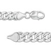 Thumbnail Image 2 of 1/20 CT. T.W. Diamond Cross ID Bracelet in Sterling Silver - 8.5"