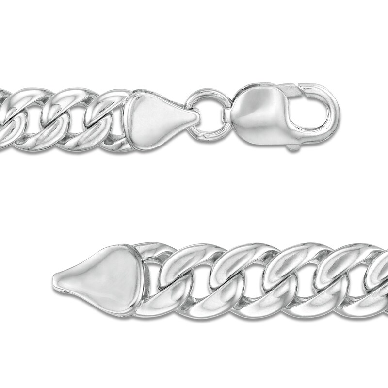 Main Image 2 of 1/20 CT. T.W. Diamond Cross ID Bracelet in Sterling Silver - 8.5"