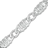 Thumbnail Image 1 of 1/10 CT. T.W. Diamond Collar Station Bracelet in Sterling Silver - 8.25"