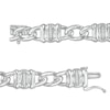 Thumbnail Image 2 of 1/10 CT. T.W. Diamond Collar Station Bracelet in Sterling Silver - 8.25"