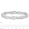 Thumbnail Image 3 of 1/10 CT. T.W. Diamond Collar Station Bracelet in Sterling Silver - 8.25"