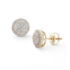 Thumbnail Image 0 of 1/3 CT. T.W. Composite Diamond Frame Stud Earrings in 10K Gold