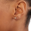 Thumbnail Image 2 of 1/15 CT. T.W. Composite Diamond Flower Stud Earrings in 10K Gold