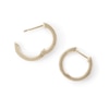 Thumbnail Image 1 of 1/5 CT. T.W. Diamond Triple Row Huggie Hoop Earrings in 10K Gold