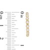 1/3 CT. T.W. Diamond Bezel-Set Hoop Earrings in 10K Gold