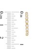 Thumbnail Image 1 of 1/3 CT. T.W. Diamond Bezel-Set Hoop Earrings in 10K Gold