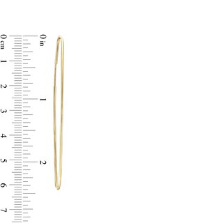 20mm Paper Clip Hoop Earrings in 10K Gold