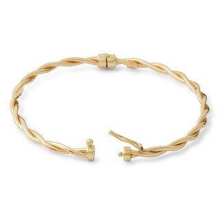 Braided Bangle in 10K Hollow Gold