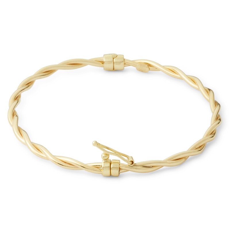 Main Image 3 of Braided Bangle in 10K Hollow Gold