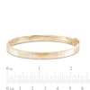 Thumbnail Image 2 of Diamond-Cut Bangle in 10K Gold Bonded Sterling Silver - 7.5"