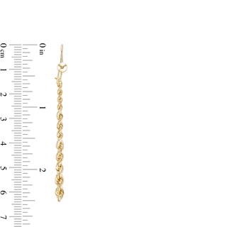 Rope Dangle Drop Earrings in 10K Gold