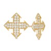 Thumbnail Image 0 of Men's Cubic Zirconia Arrow Stud Earrings in 10K Gold