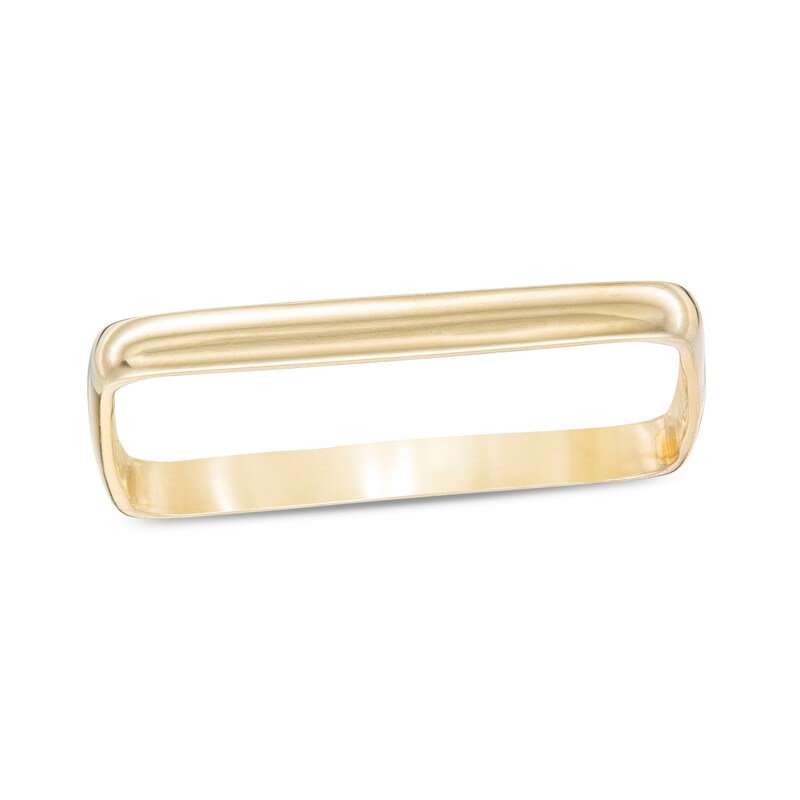 Plain Square Ring in 10K Gold - Size 7