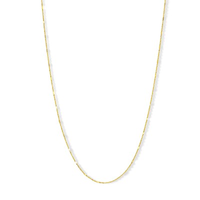 10K Solid Gold Singapore Chain - 18"