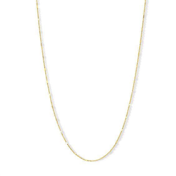 10K Solid Gold Singapore Chain - 18"