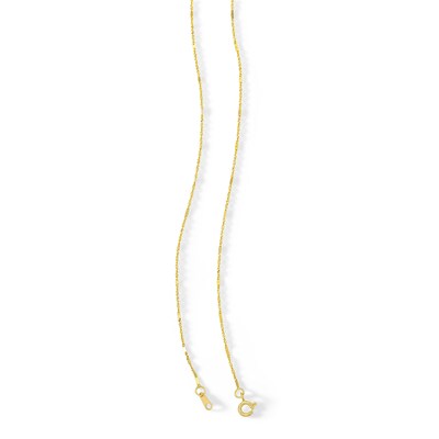 10K Solid Gold Singapore Chain - 18"