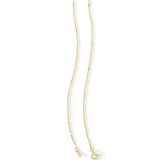 10K Solid Gold Singapore Chain - 18"