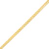 Thumbnail Image 1 of Diamond-Cut 100 Gauge Hollow Tight Curb Chain Bracelet in 10K Gold - 7.25"