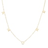 Thumbnail Image 1 of 10K Solid Gold "Amore" Station Necklace - 18"