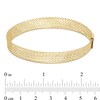 Thumbnail Image 2 of Made in Italy Solid Mesh Chain Stretch Bracelet in 10K Gold - 7"