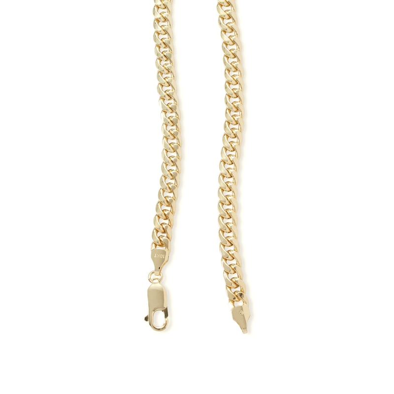 140 Gauge Semi-Solid Cuban Curb Chain Necklace in 10K Gold - 24